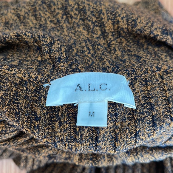 A.L.C. Black and Brown Speckled Turtleneck - Picture 4 of 4